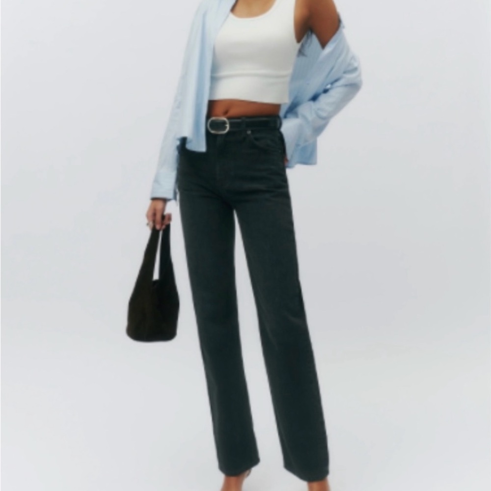 Reformation Abby High Rise Straight Jeans